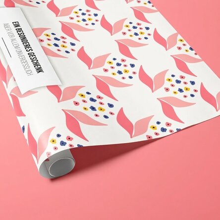 Individuell gestaltetes Geschenkpapier mit Text – Popcorn