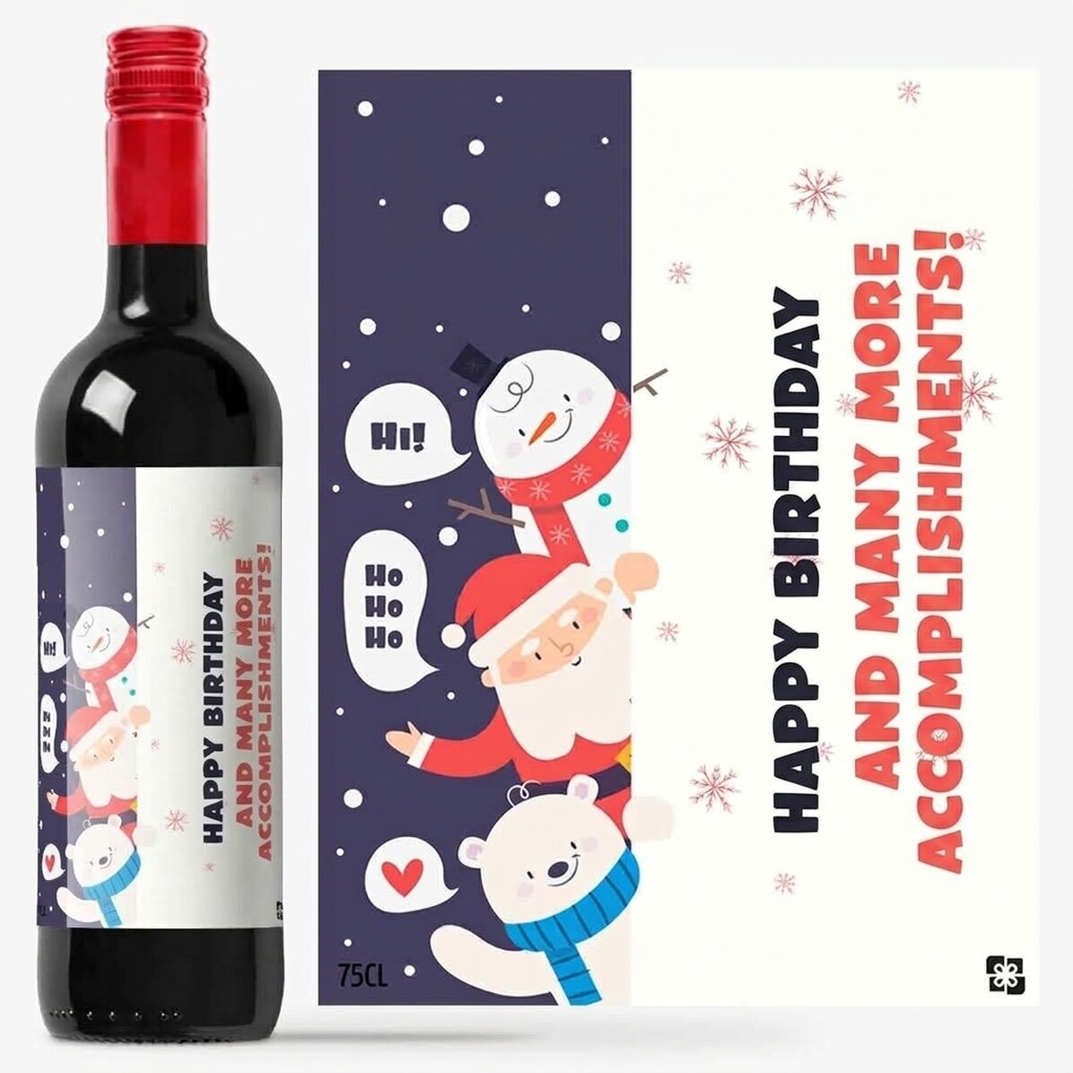 Personalisierter Wein – Weihnachtsmann