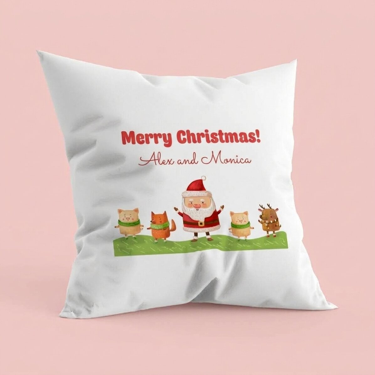 Personalisiertes Kissen – Weihnachtsmann