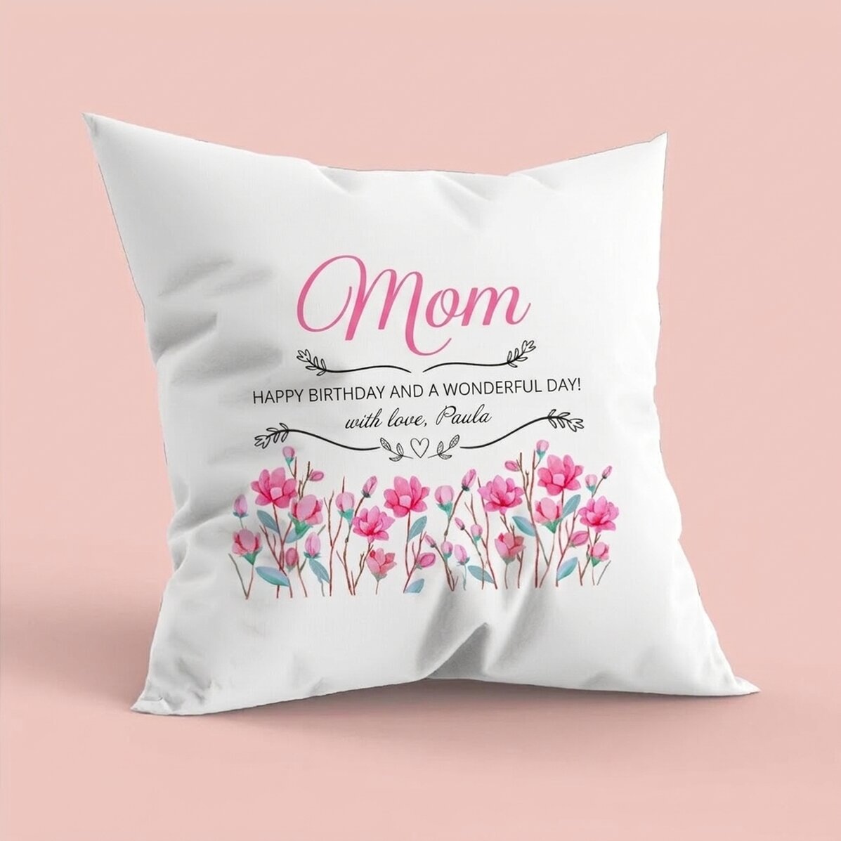 Personalisiertes Kissen mit Aufdruck – Mama