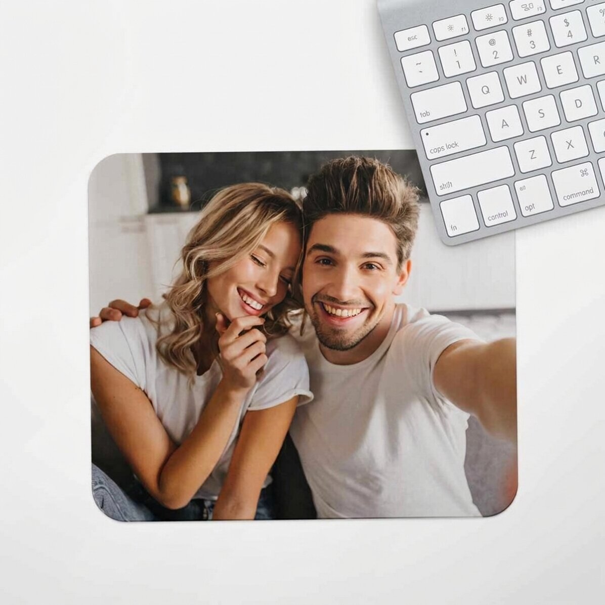 Individuell gestaltetes Mauspad mit einem Foto