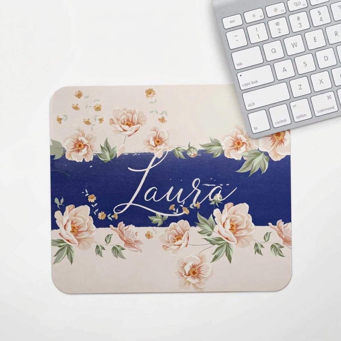 Individuell gestaltetes Mauspad mit Text – Watercolor