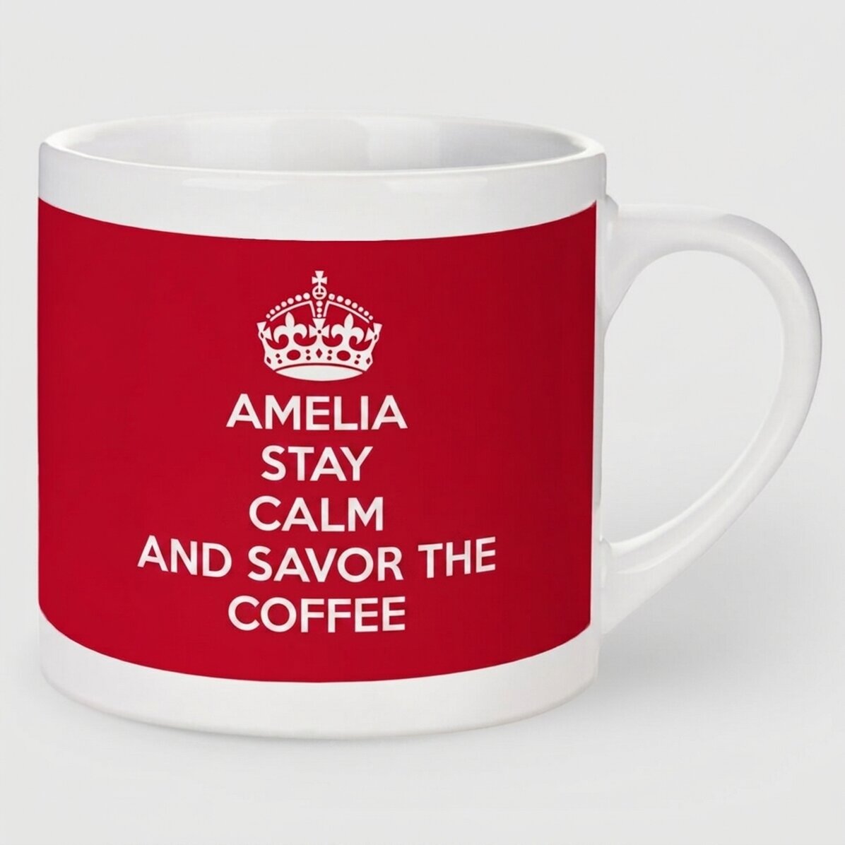 Personalisierte Espressotasse – KEEP CALM AND...