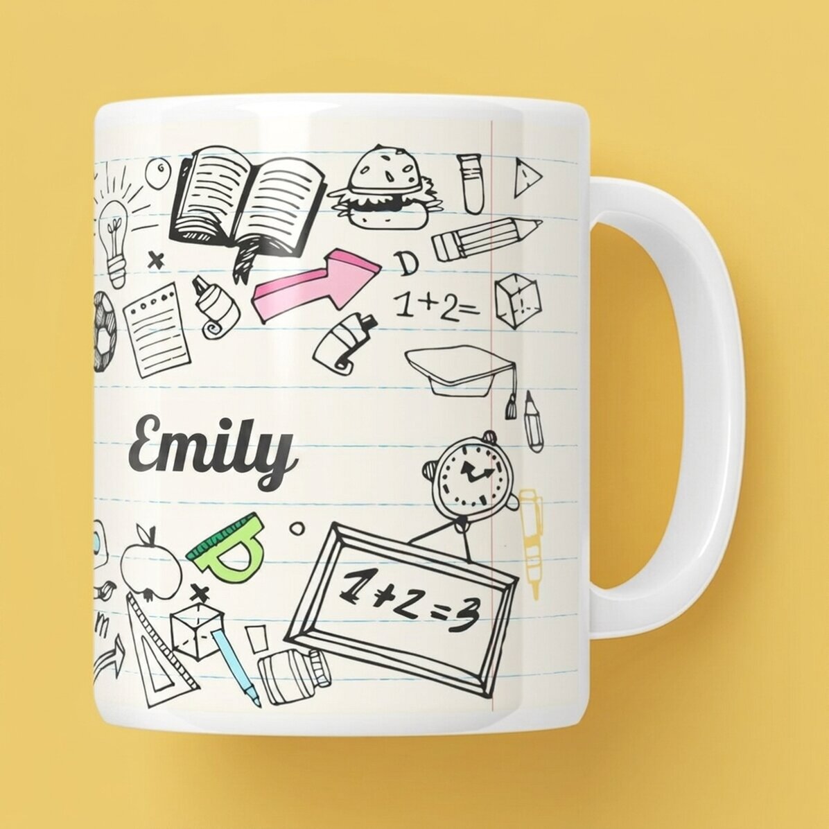Personalisierte Tasse mit Text – Lehrer