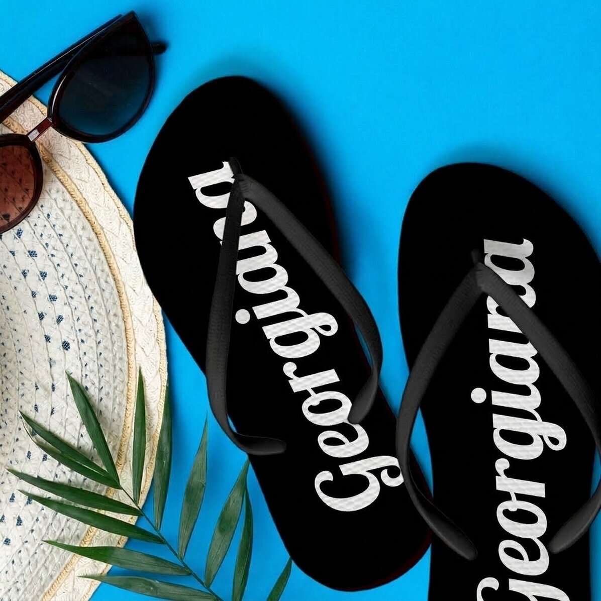 Personalisierte Flip-Flops mit Namen