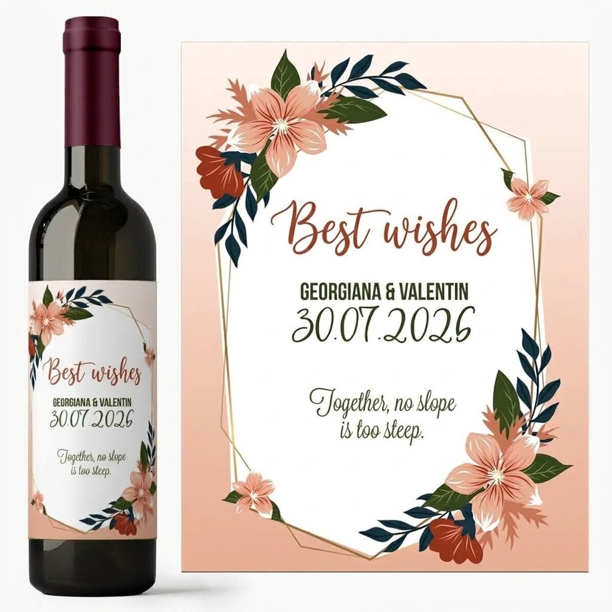 Wein mit individueller Beschriftung – Hochzeit