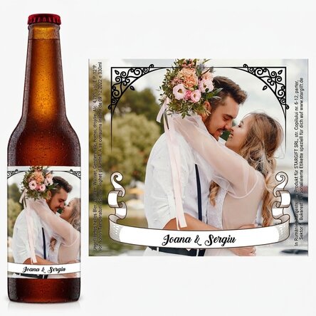 Individuell gestaltetes Bier mit Foto und Text