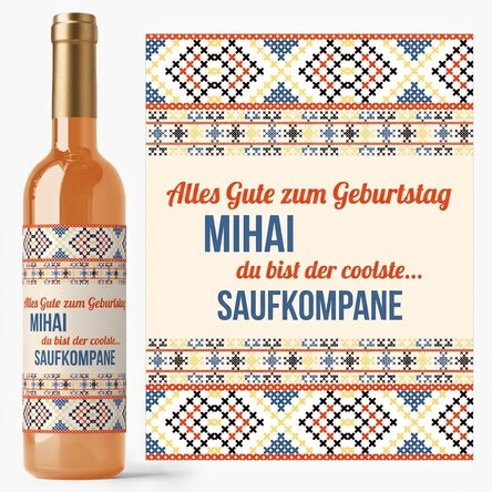 Wein mit individueller Beschriftung – Modell „Traditional“