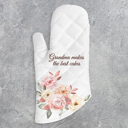 Personalised oven glove with text - Grandma
