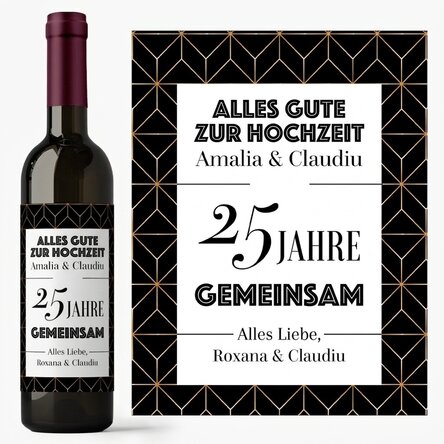 Wein mit individueller Beschriftung – Jubiläum