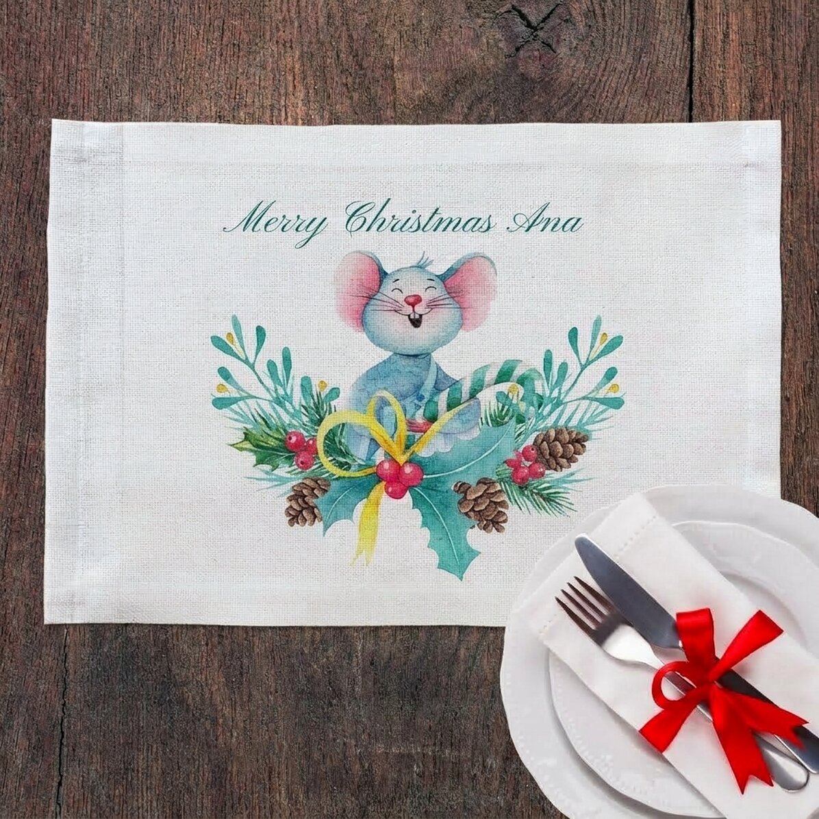 Individuell gestalteter Tellerhalter – Mice