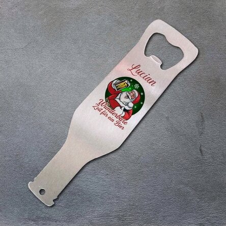 Personalisierter Bieröffner – Weihnachtsmann