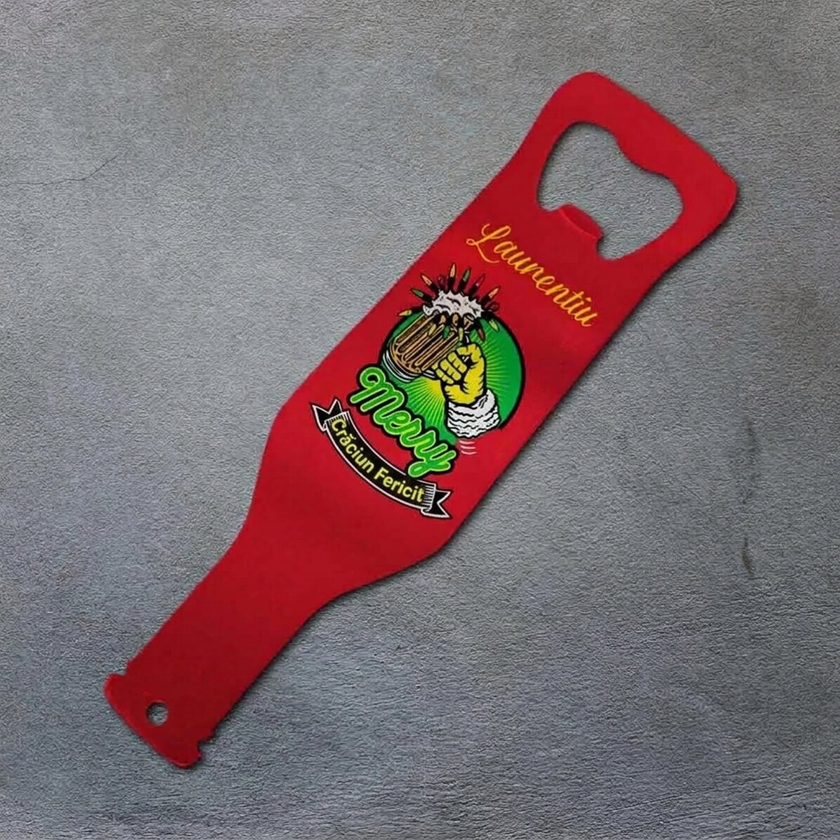 Personalisierter Bieröffner – Merry Christmas