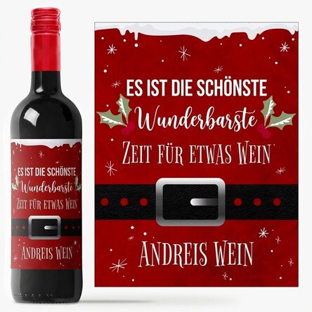 Wein mit individueller Beschriftung – „Most wonderful time“
