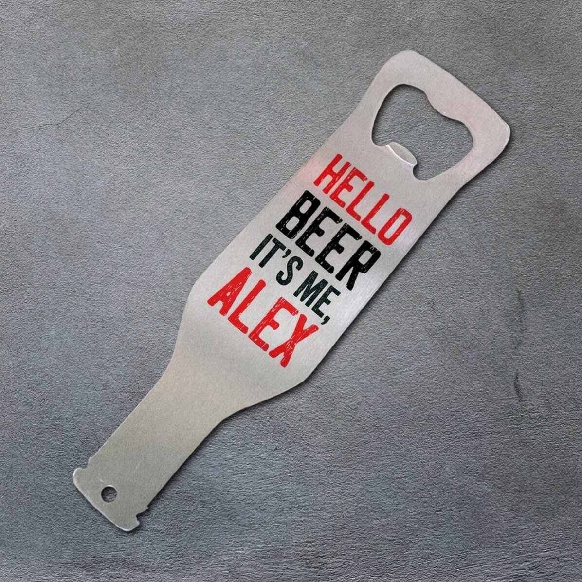 Personalisierter Bieröffner – Hello Beer