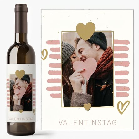 Personalisierter Wein mit Text und Foto – Together