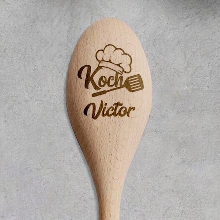 Personalisierter Holzlöffel – Koch