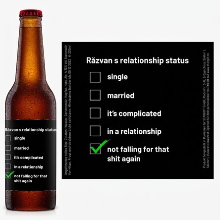 Bier mit individueller Beschriftung – Einzelstück