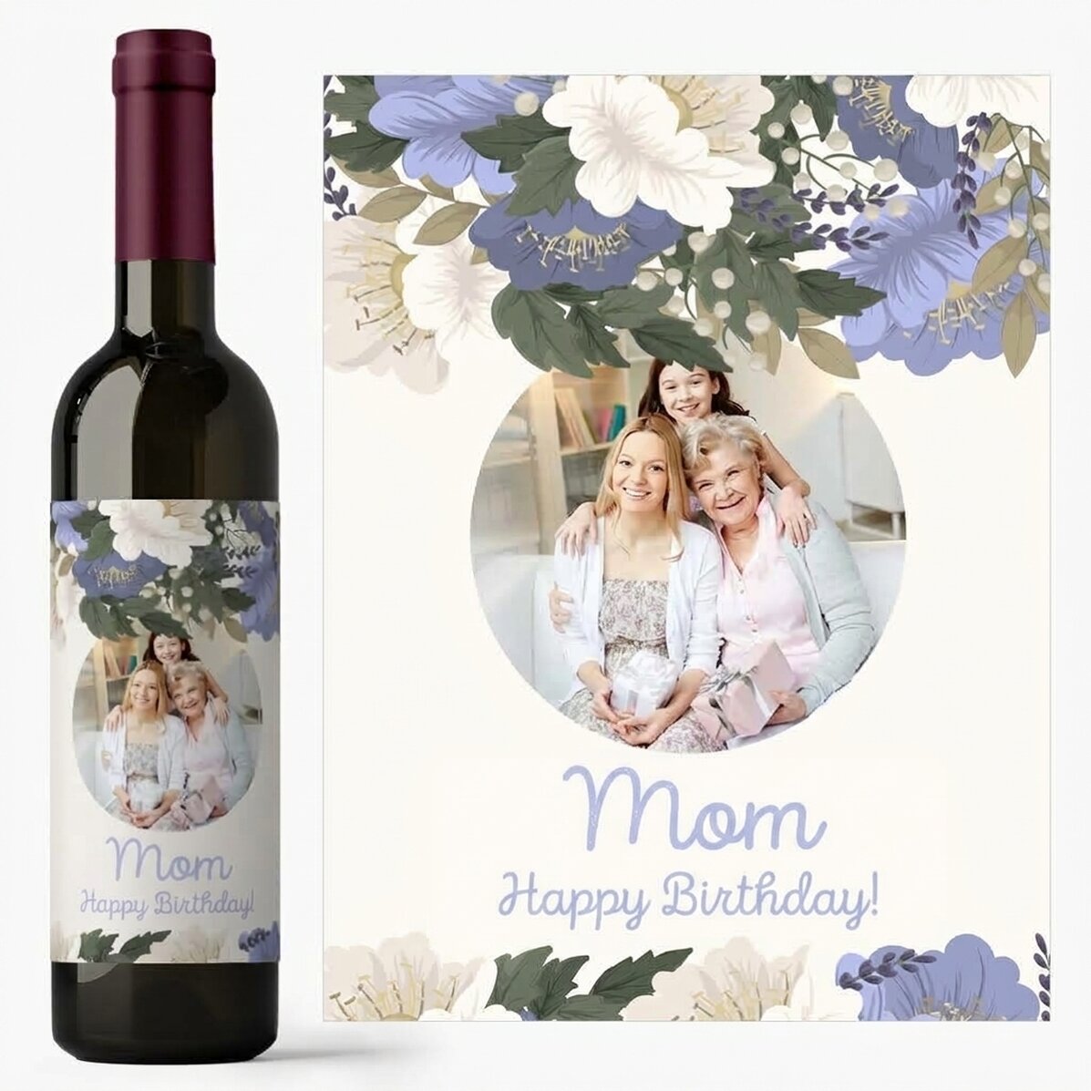 Wein mit individueller Beschriftung zum Muttertag
