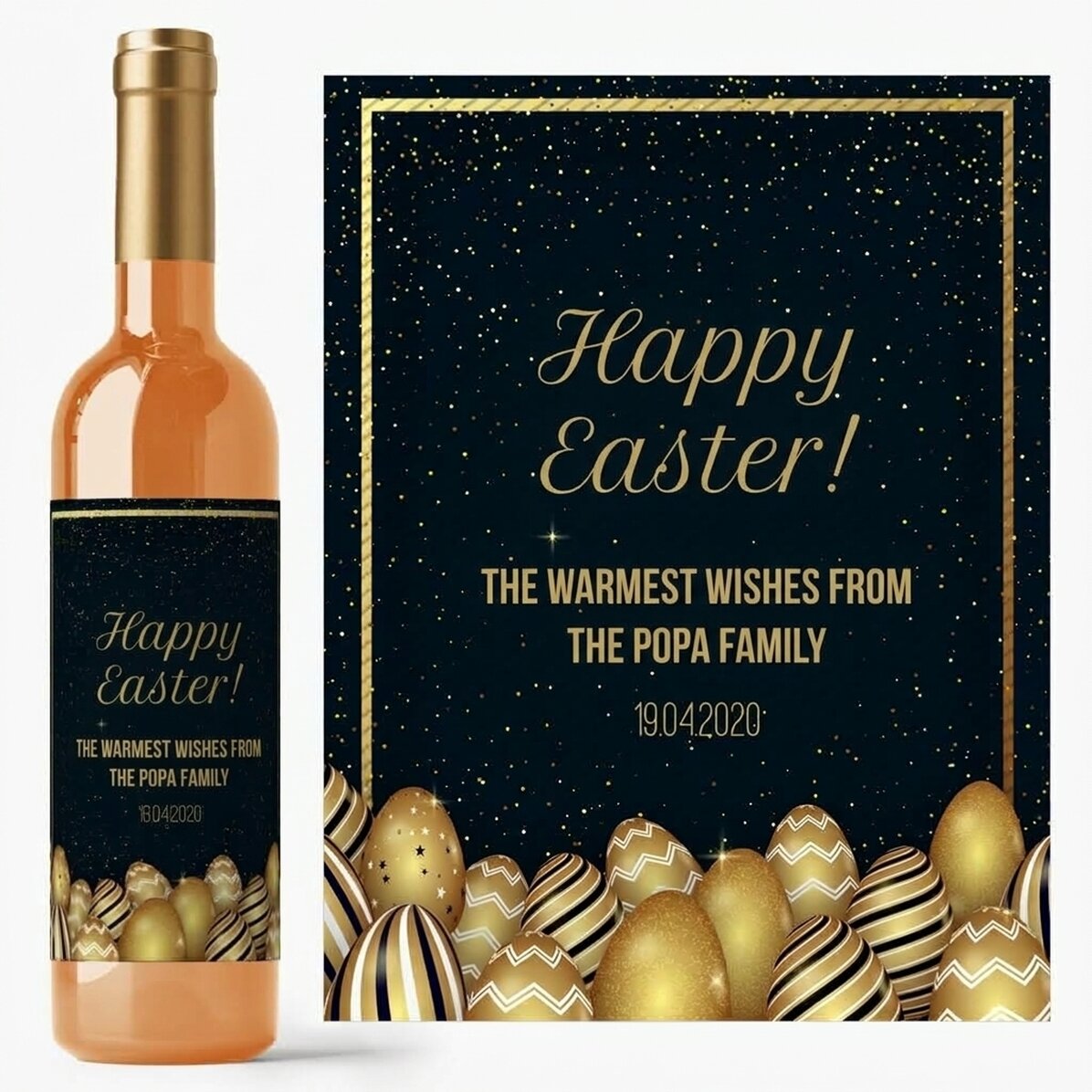 Wein mit individueller Beschriftung zu Ostern