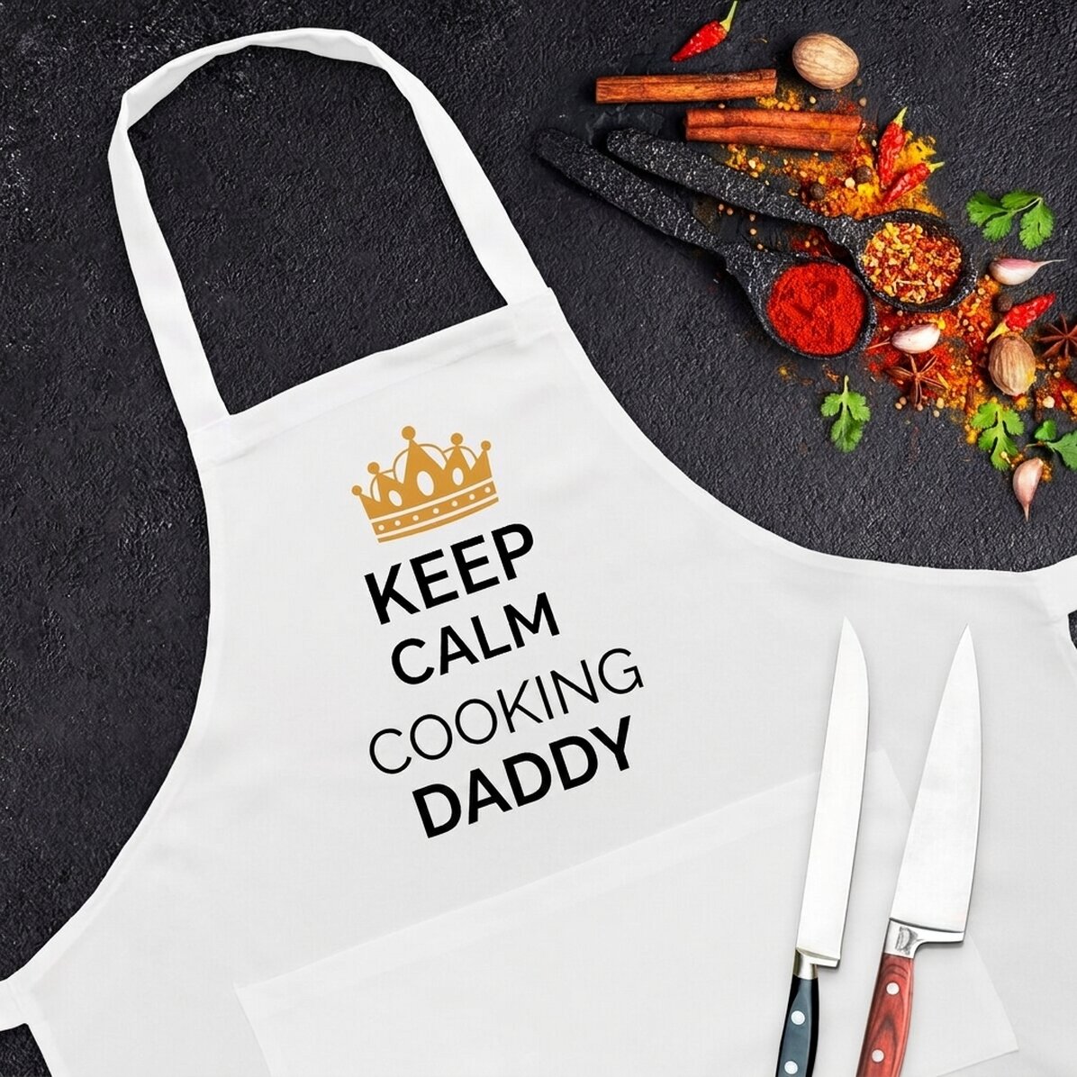 Individuell gestaltete Anstecknadel mit Text – Keep calm