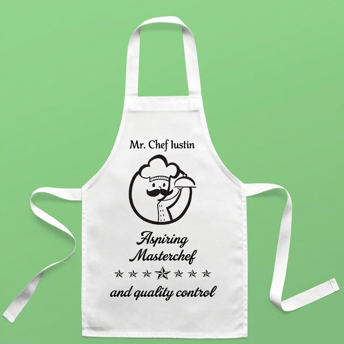Individuell gestaltete Kindersortierkiste mit Text – Masterchef