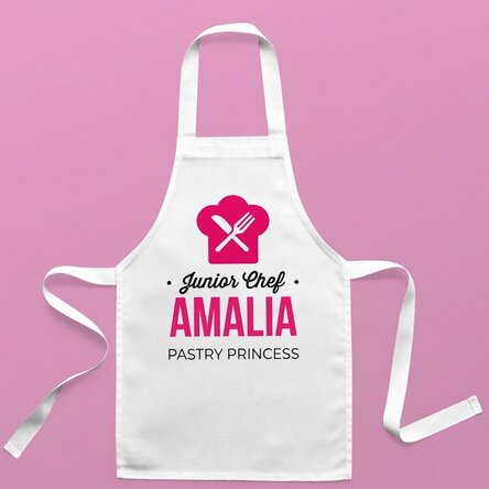 Personalised children's apron with text - Princess of Cakes