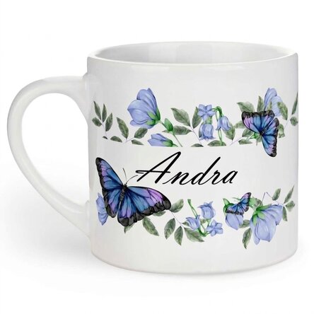 Personalisierter Kinderbecher mit Aufdruck – Modell „Schmetterlinge“