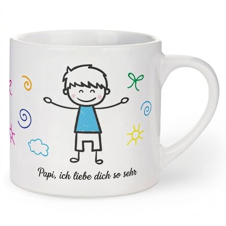 Personalisierter Kinderbecher mit Aufdruck – Junge
