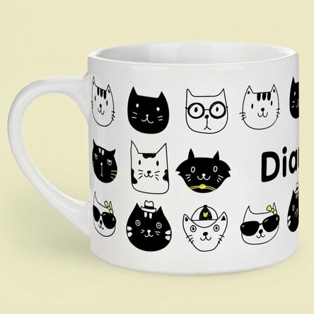 Personalisierter Kinderbecher mit Aufdruck – Cats