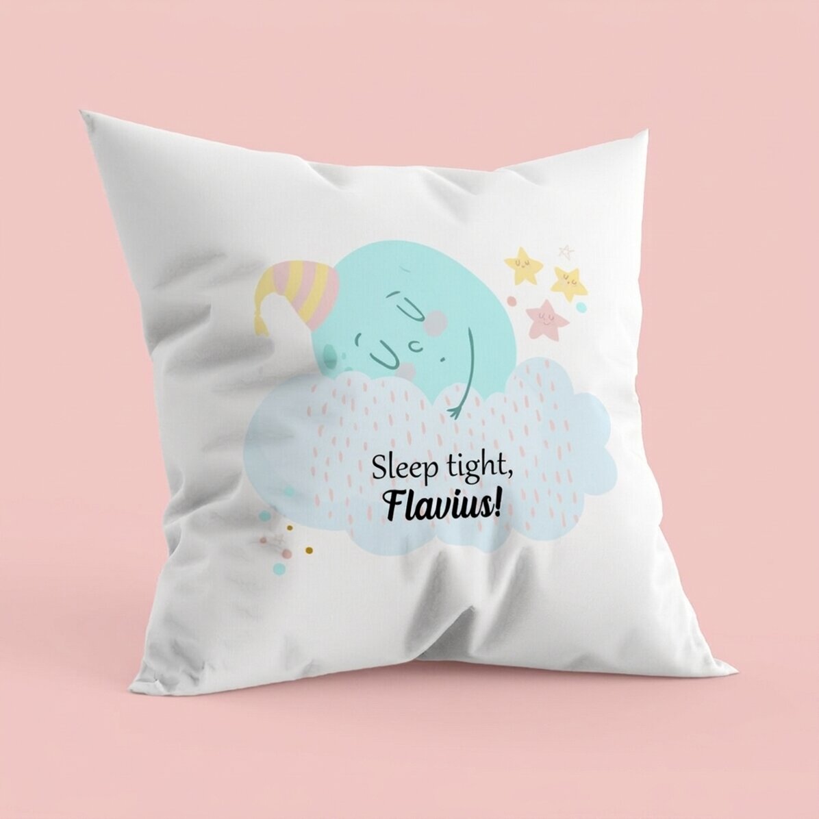 Personalisiertes Kissen mit Aufdruck – Sweet dreams