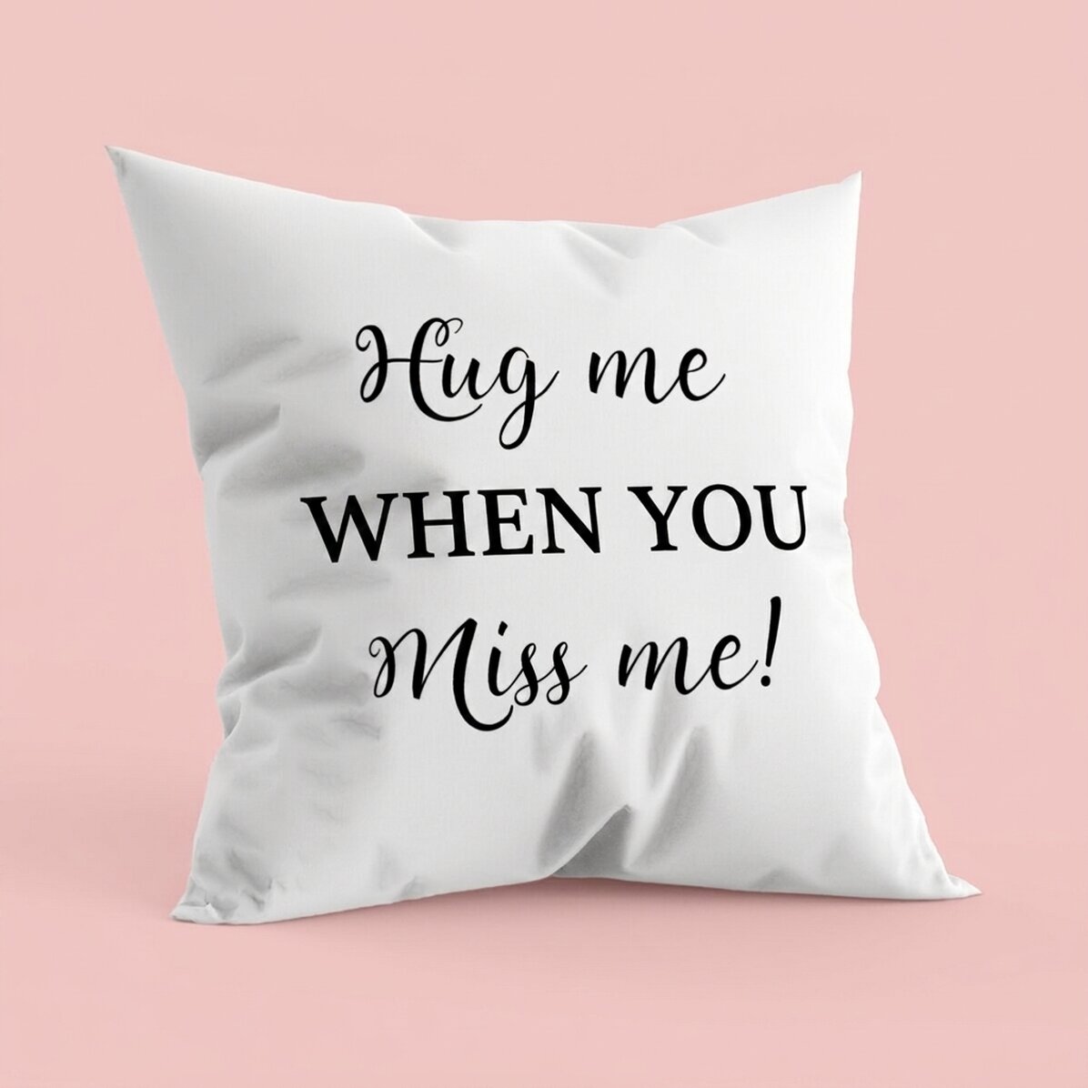 Personalisiertes Kissen mit Aufdruck – „Hug me“