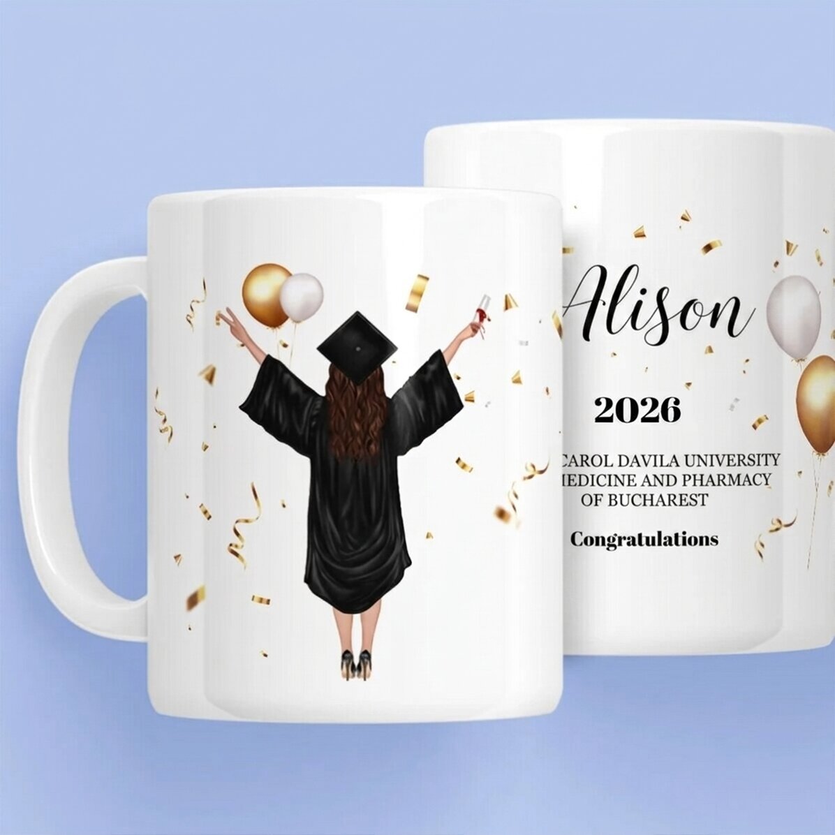 Personalisierte Tasse – Zum Schulabschluss