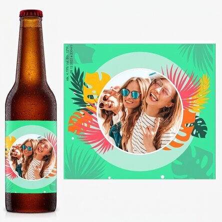 Personalisiertes Bier mit Foto – Colourful Summer