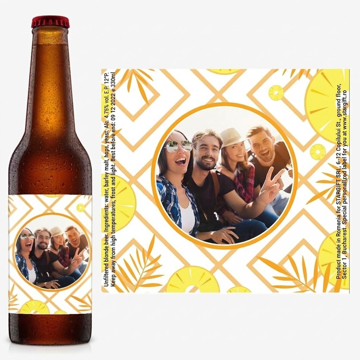 Personalisiertes Bier mit Foto – Enjoy the summer