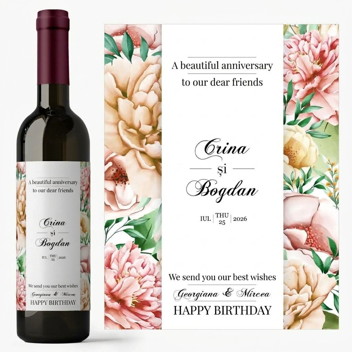 Wein mit individueller Beschriftung – Alles Gute zum Geburtstag