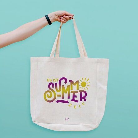 Personalisierte Strandtasche mit Aufdruck – It's summer time