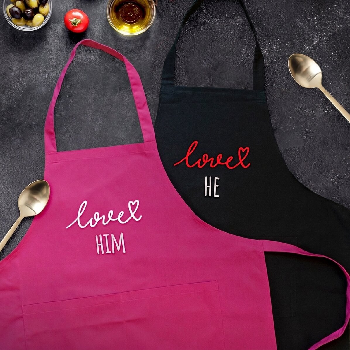 Individuell gestaltete Unterwäsche für Paare – love you