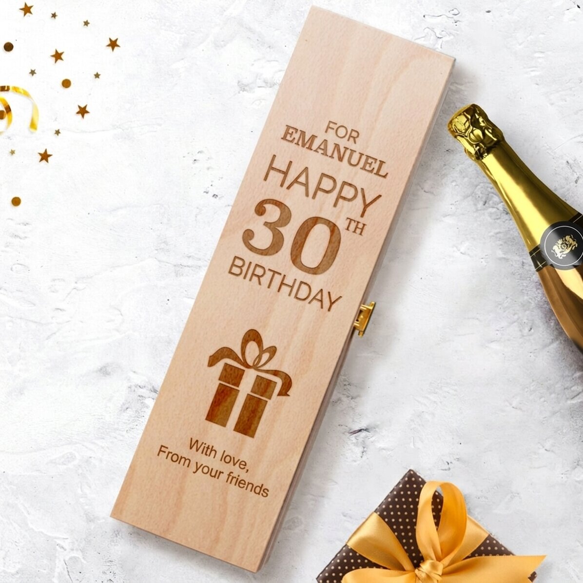 Personalisierte Sektbox – Geburtstagsgeschenk