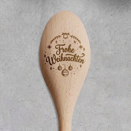 Personalisierter Holzlöffel – Winter Holidays