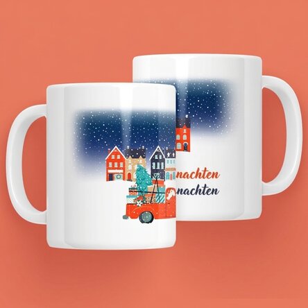 Personalisierte Tasse mit Text – Christmas Night