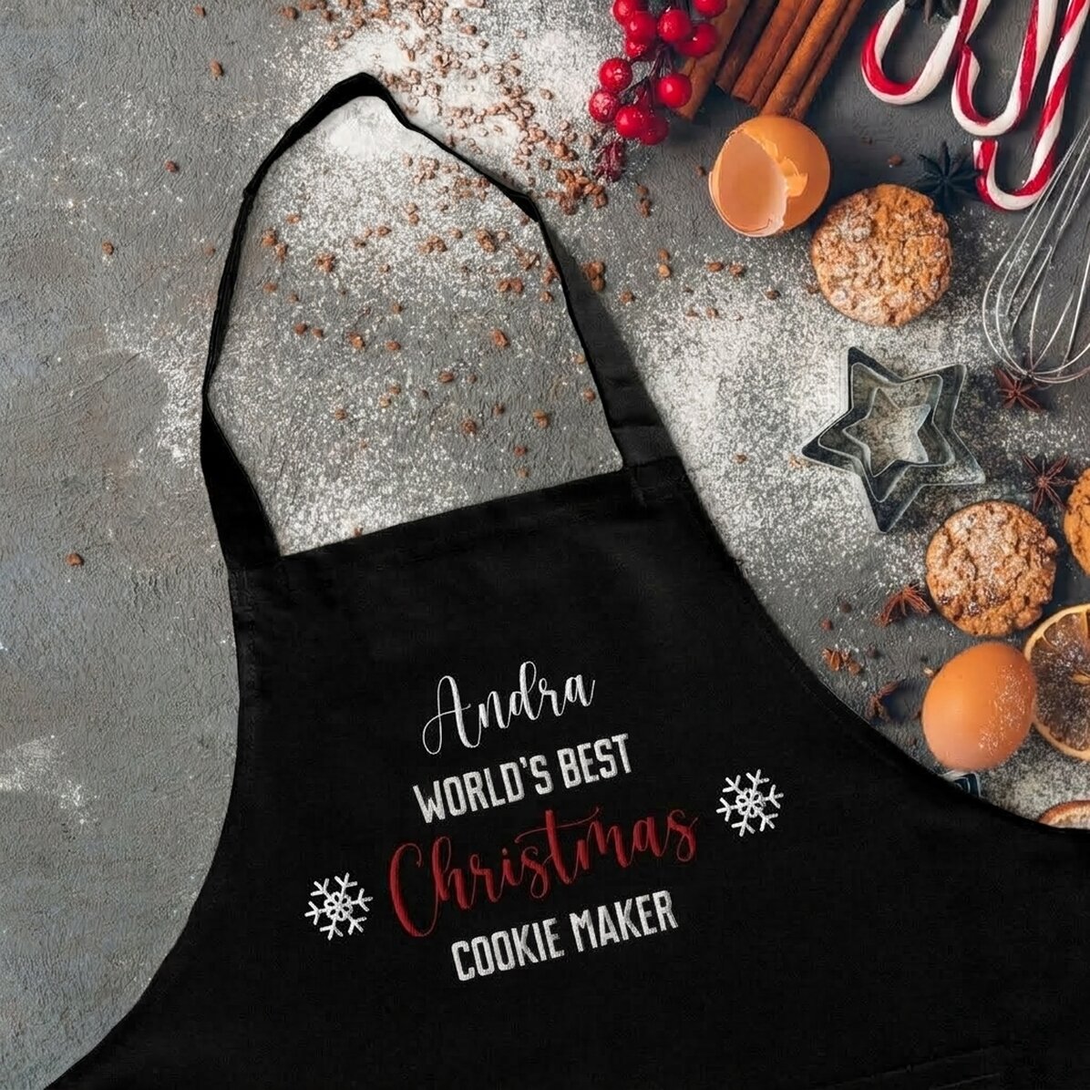 Individuell gestaltete Plätzchen mit Text – Der beste Weihnachtsplätzchen-Backer