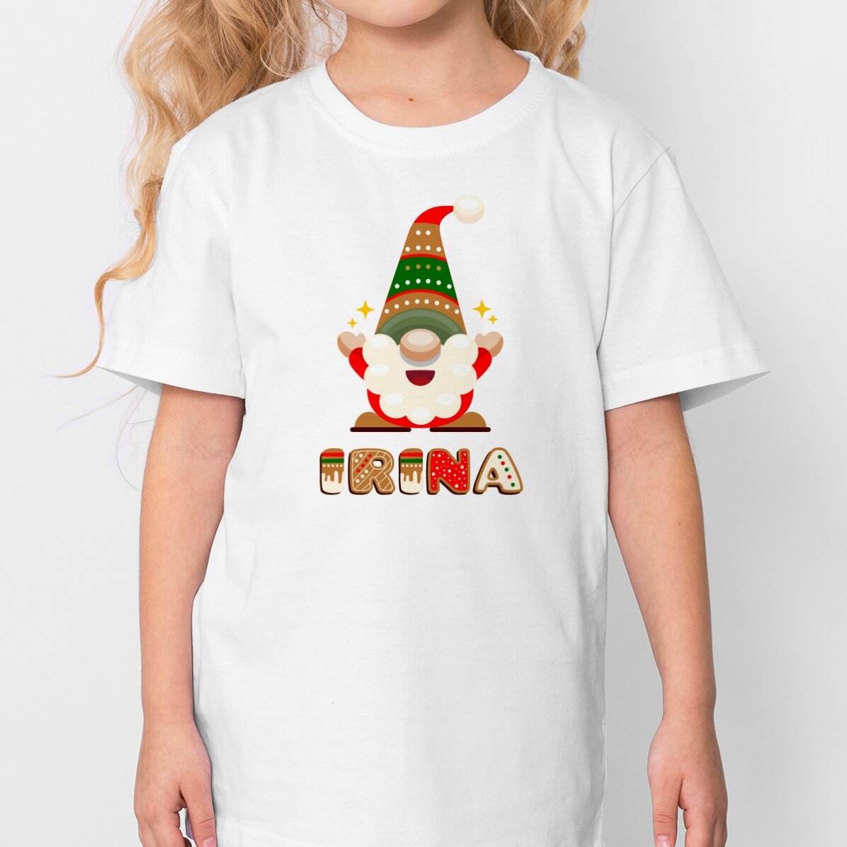 Mit Namen personalisiertes Baumwoll-T-Shirt für Kinder