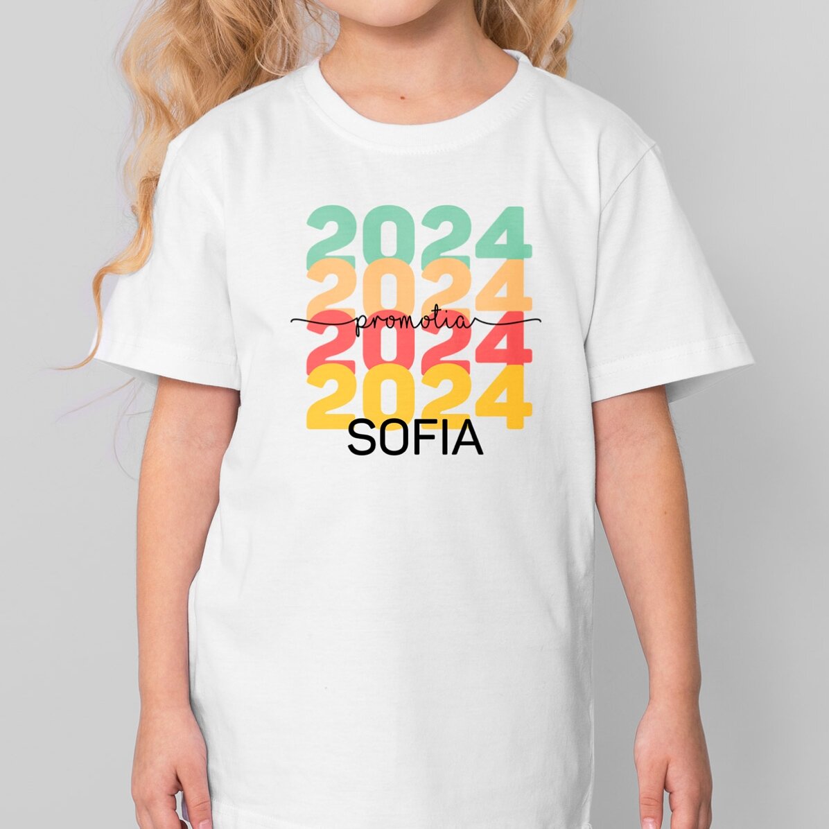 Personalisiertes Baumwoll-T-Shirt für Kinder mit Aufdruck – Schulabschluss
