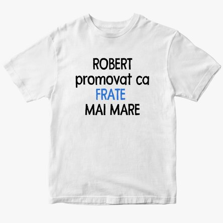 Personalisiertes Baumwoll-T-Shirt für Kinder mit Aufdruck