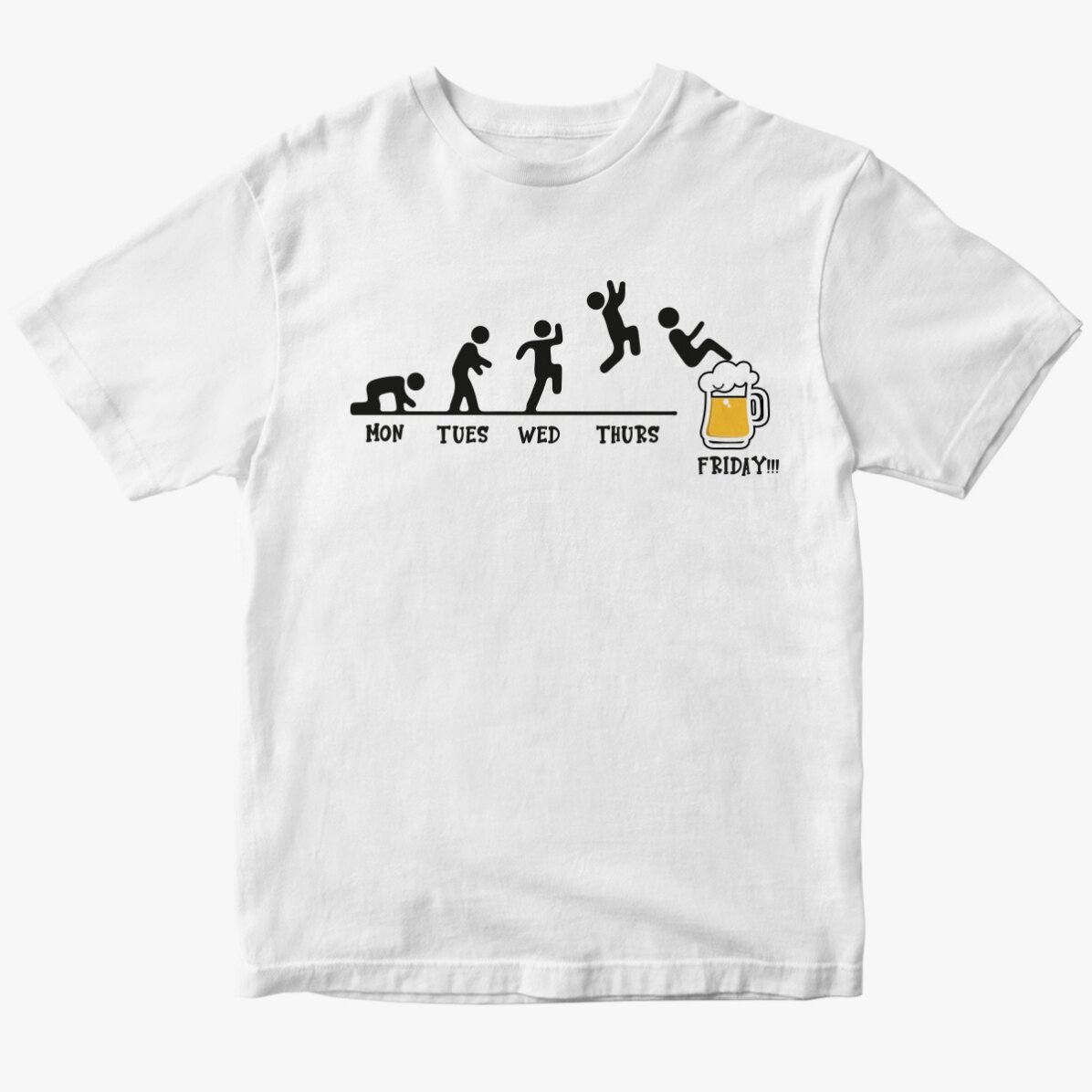 Personalisiertes Baumwoll-T-Shirt – Beer Time