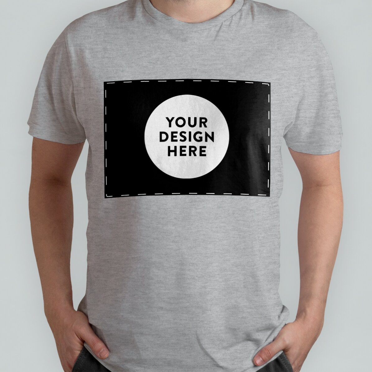 Personalisiertes Baumwoll-T-Shirt mit deinem Landscape-Motiv