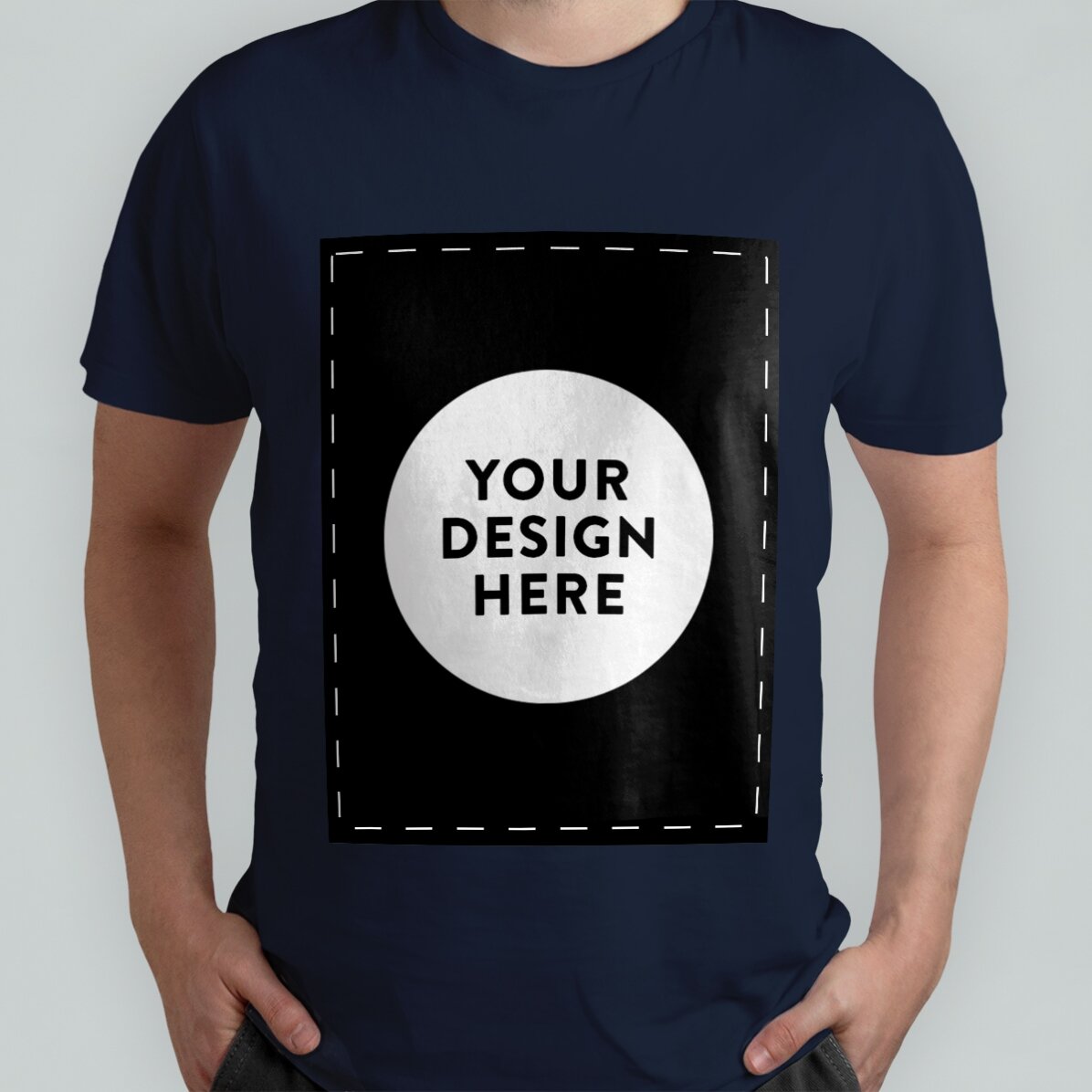 Personalisiertes Baumwoll-T-Shirt mit deinem Porträtmotiv