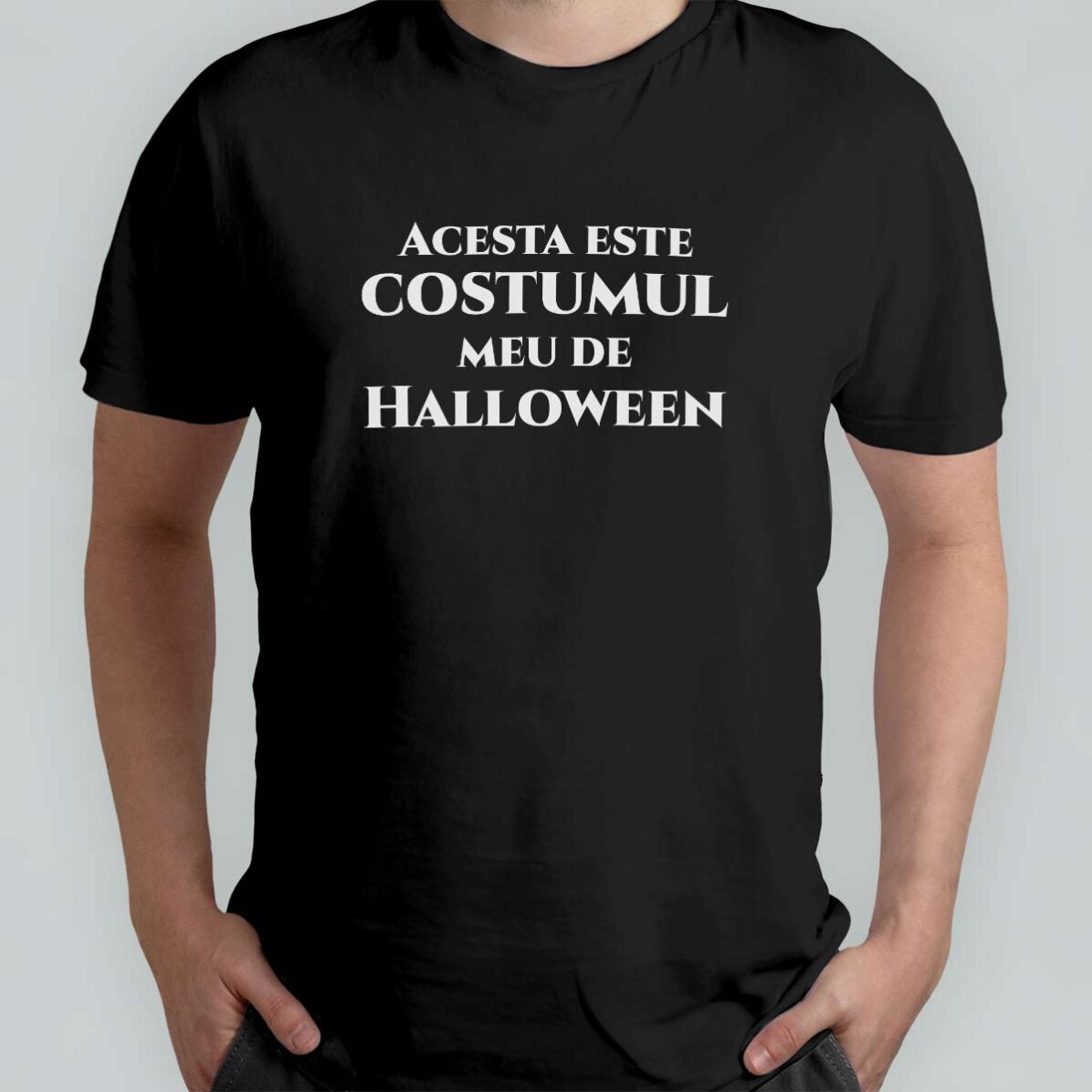 Personalisiertes Baumwoll-T-Shirt mit Aufdruck – Halloween