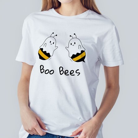 Personalisiertes Baumwoll-T-Shirt mit Aufdruck – Boo